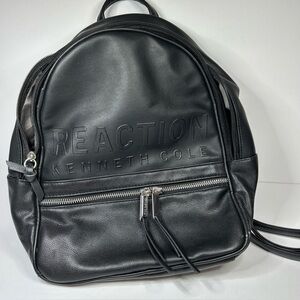 Kenneth Cole Reaction black backpack EUC medium 3 pockets
